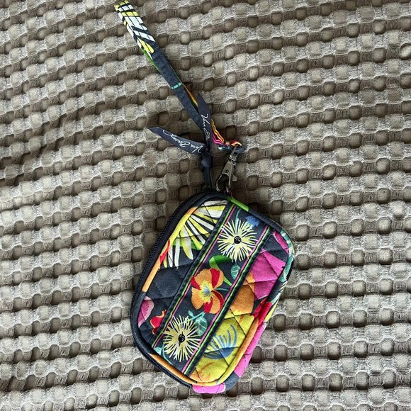 Small Vera Bradley Wristlet/Case in Jazzy Blooms - Picture 1 of 3